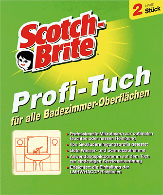 Scotch-Brite Profi Reinigungstücher für Bad/Sanitär gelb