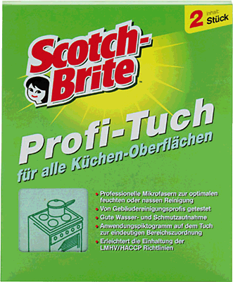 Scotch-Brite Profi Reinigungstücher für Küche grün