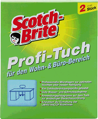 Scotch-Brite Profi Reinigungstücher für Büro/Wohnung blau