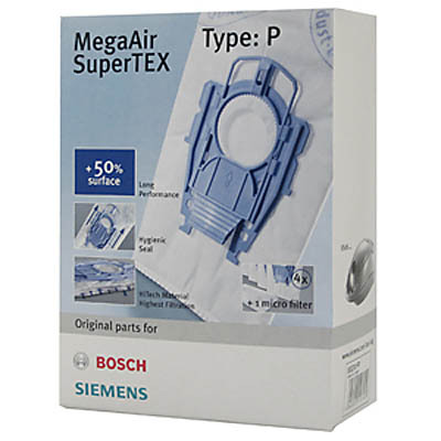 Siemens Staubsaugerbeutel VZ41AFP Typ P MegaAir SuperTEX