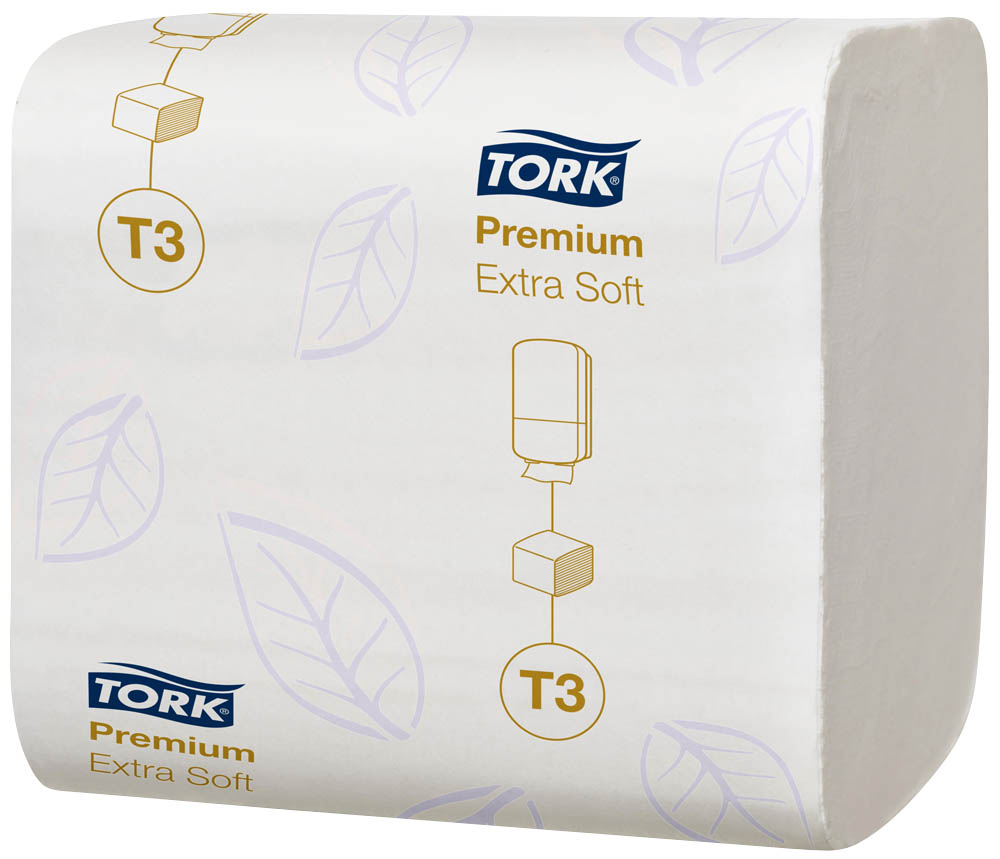 Tork Toilettenpapier 114276 Premium Extra Soft T3 2-lagig 7560 Einzelblatt