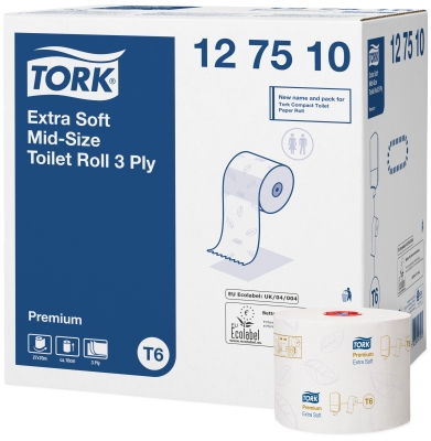 Tork Toilettenpapier Midi, Premium Extra Soft 127510