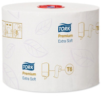 Tork Toilettenpapier Midi, Premium Extra Soft 127510 T6 3-lagig 27 Rollen