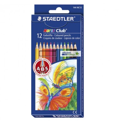 Staedtler Buntstift Noris Club sortiert 3mm 12er-Etui