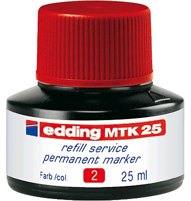 edding Nachfüllfarbe MTK25 rot Permanentmarker