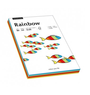 Farbig gemischtes Rainbow Kopierpapier