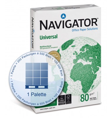 Kopierpapier Navigator Universal auf Palette