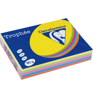 Clairefontaine Kopierpapier Trophee farbig sortiert 4120C