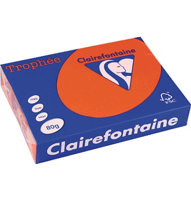 Clairefontaine Kopierpapier Trophee ziegelrot intensiv 1873C