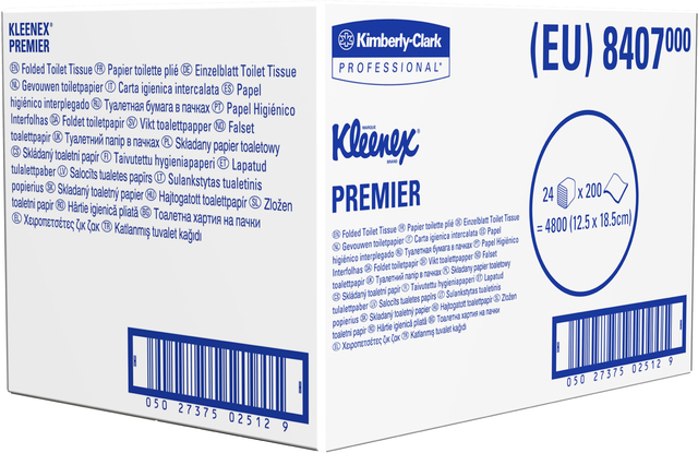 Kleenex Toilettenpapier 8407 Premier 2-lagig 4800 Einzelblatt