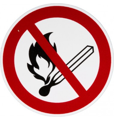 Schild Offenes Feuer verboten