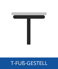 Tischgestell mit T-Füßen