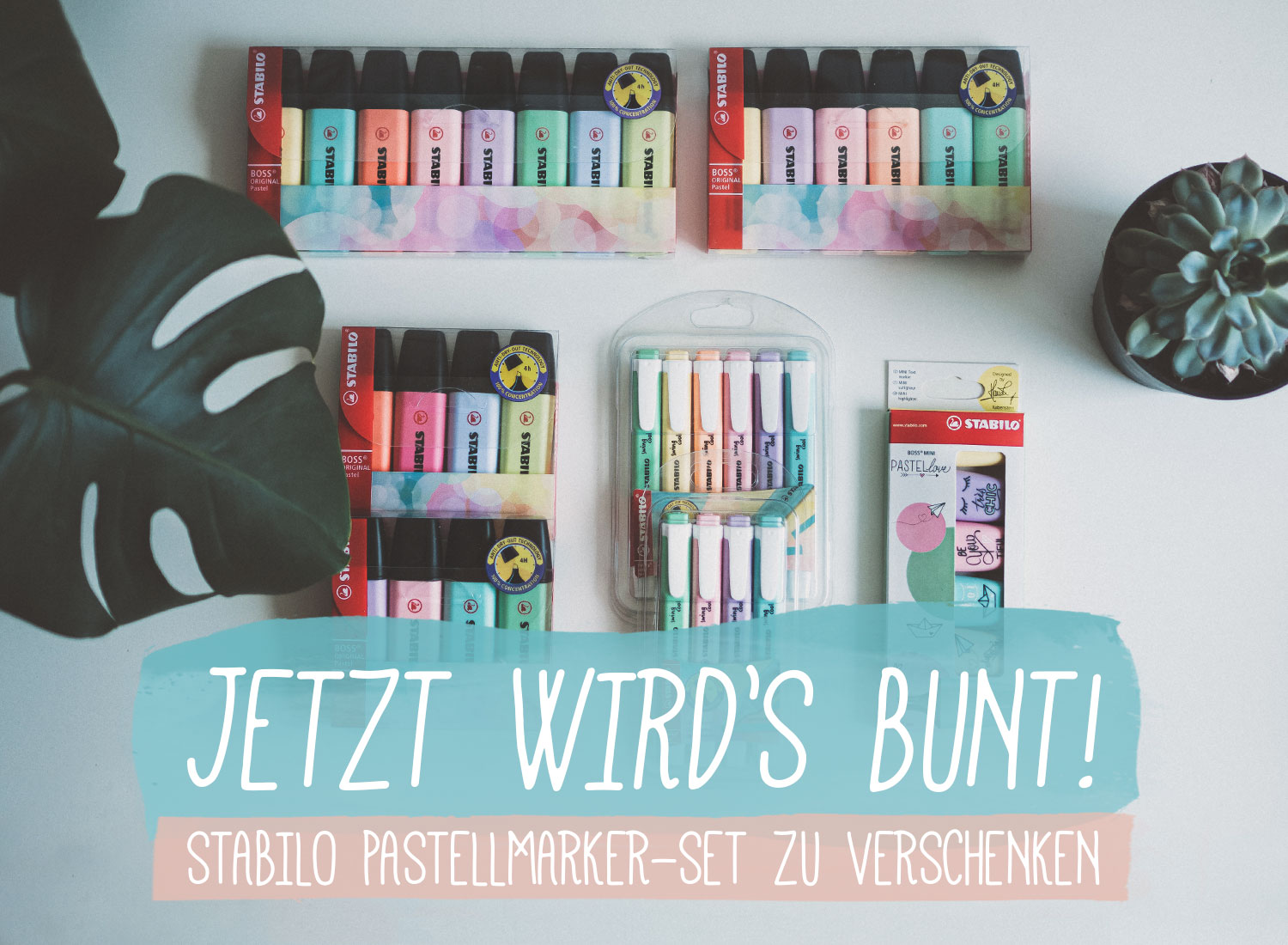 Pastell-TextMarker 2020 Gewinnspiel