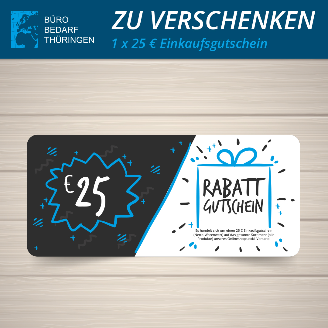 Geschenk 25-Euro-Einkaufs-Gutschein