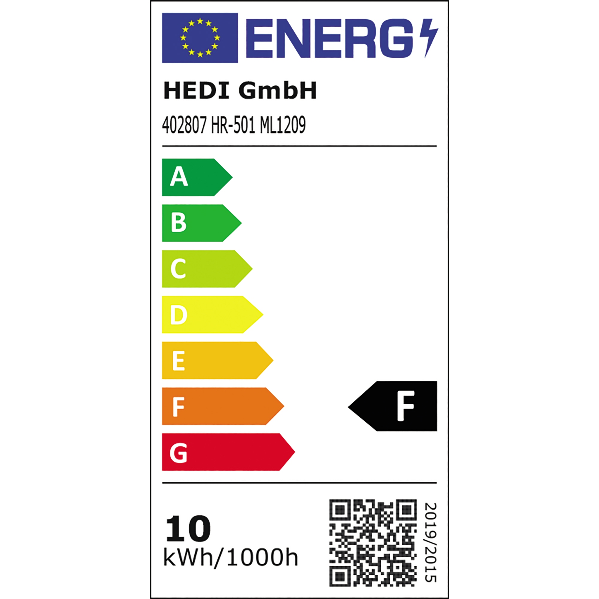 Energieeffizienz Label