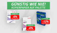 Kopierpapier-Angebote – Paletten bis -15 %